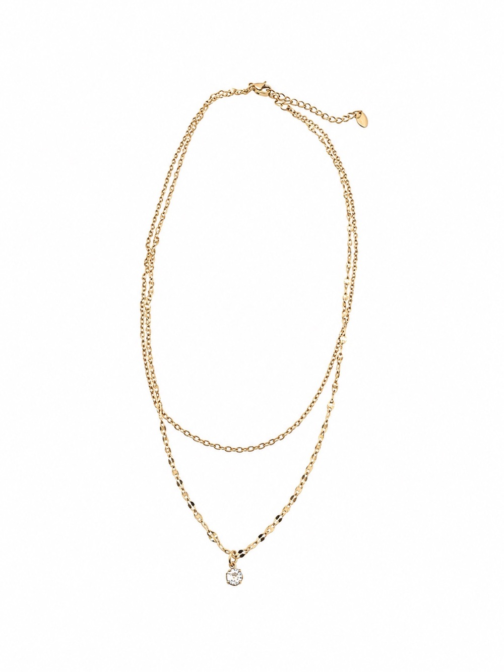 Gold Layered Pendant Necklace